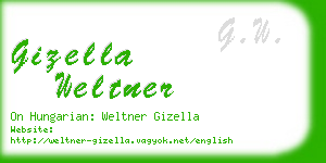 gizella weltner business card